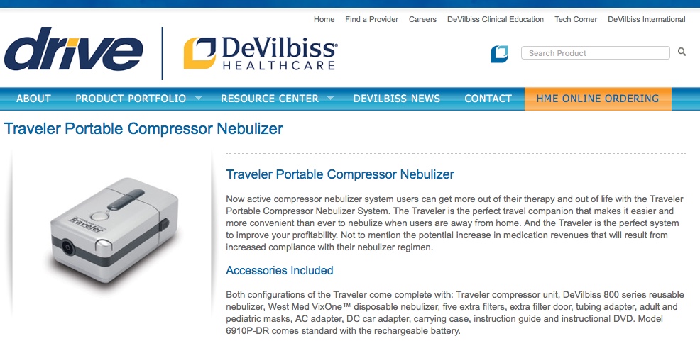 Portable compresor Nebulizer website